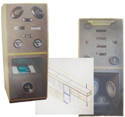 In-car entertainment display stands